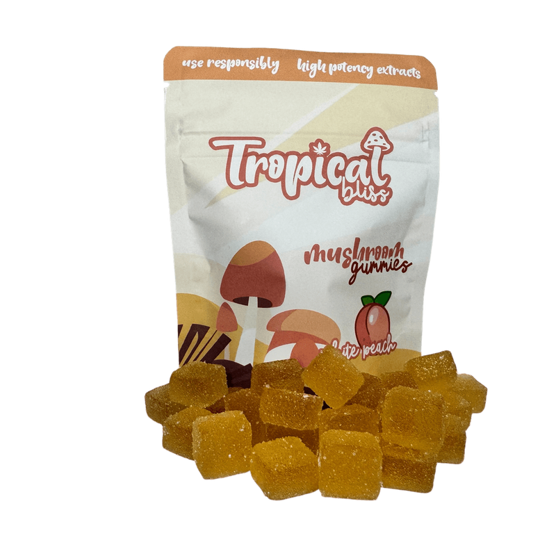 Tropical Bliss Mushroom Gummies - White Peach