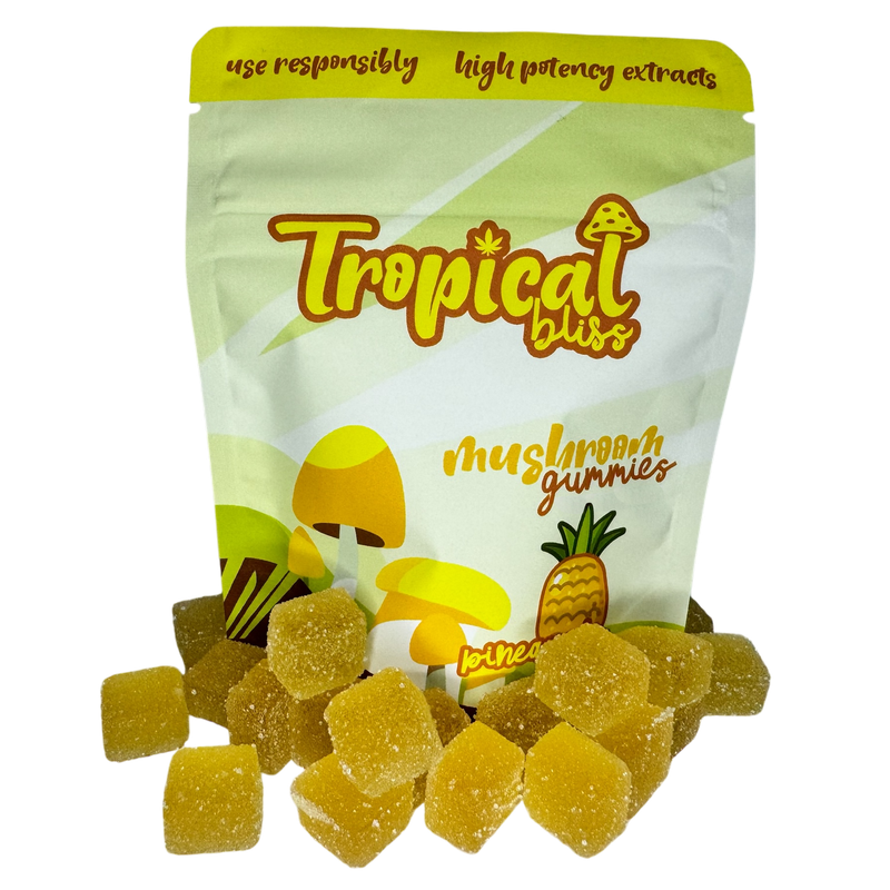 Tropical Bliss Mushroom Gummies - Pineapple
