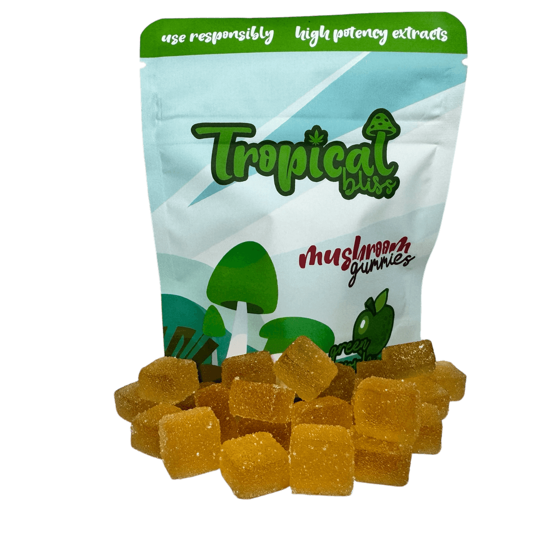 Tropical Bliss Mushroom Gummies - Green Apple