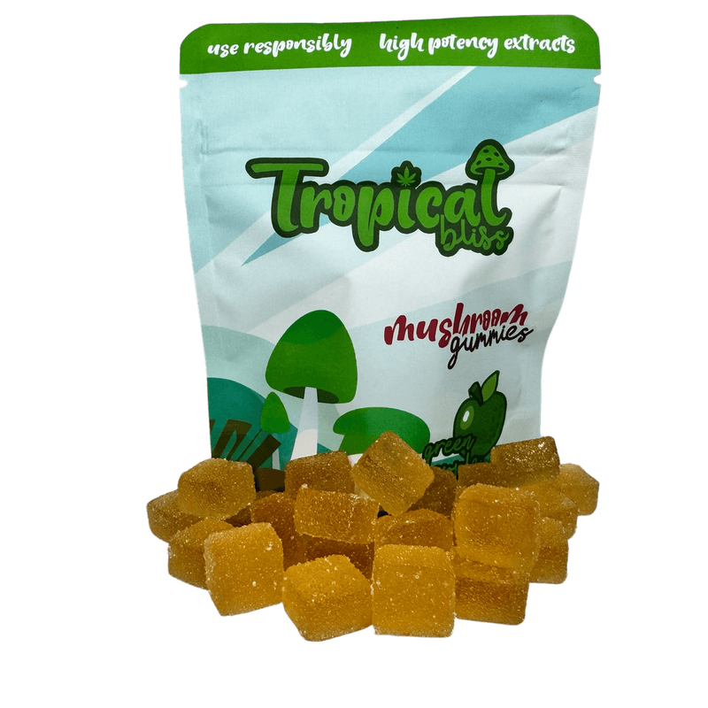 Tropical Bliss Mushroom Gummies - Green Apple