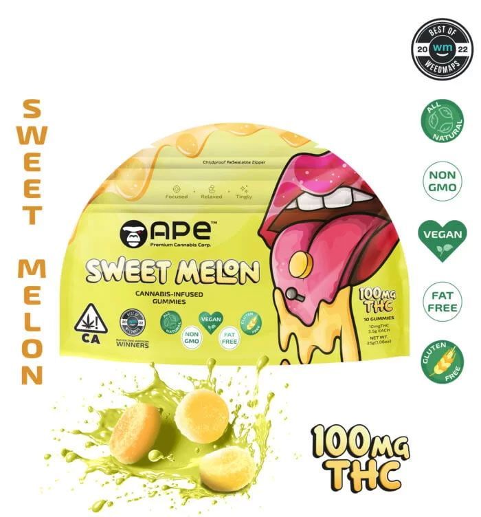 APE Sweet Melon — 10 Gummies