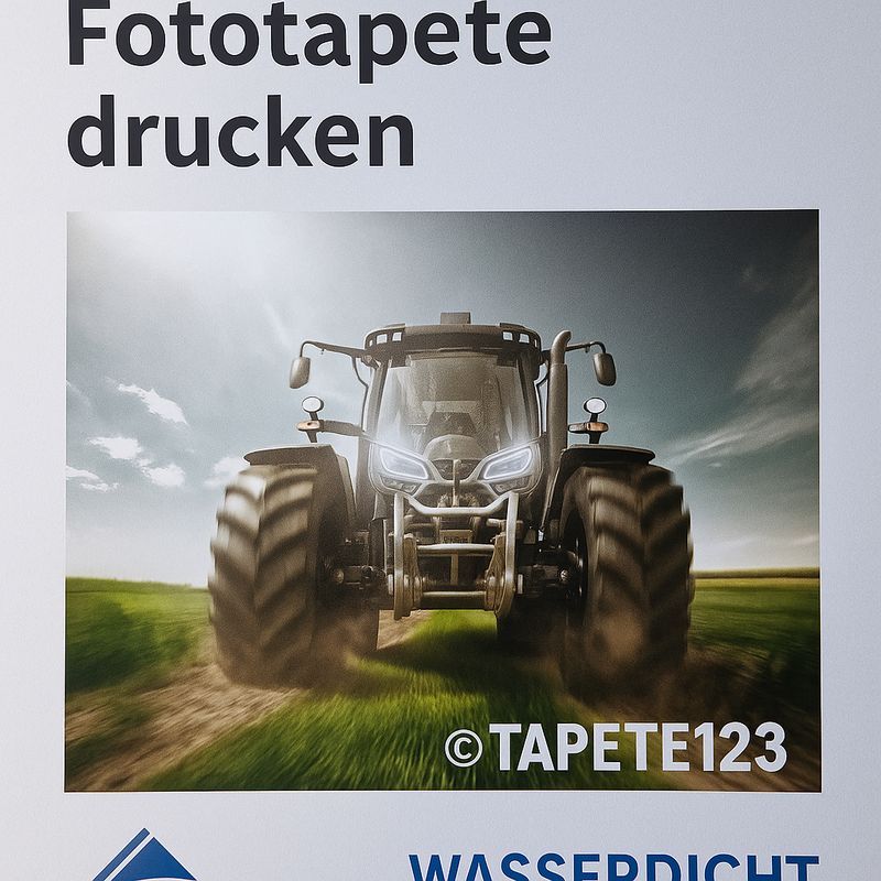 Power Traktor Fototapete – imposanter Maschinenblick