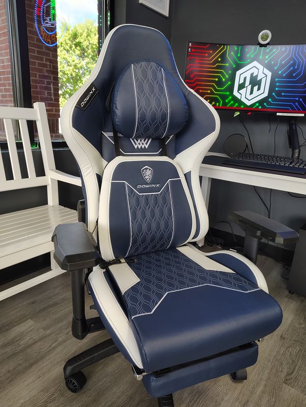 Dowin X Blue &amp; White Chair