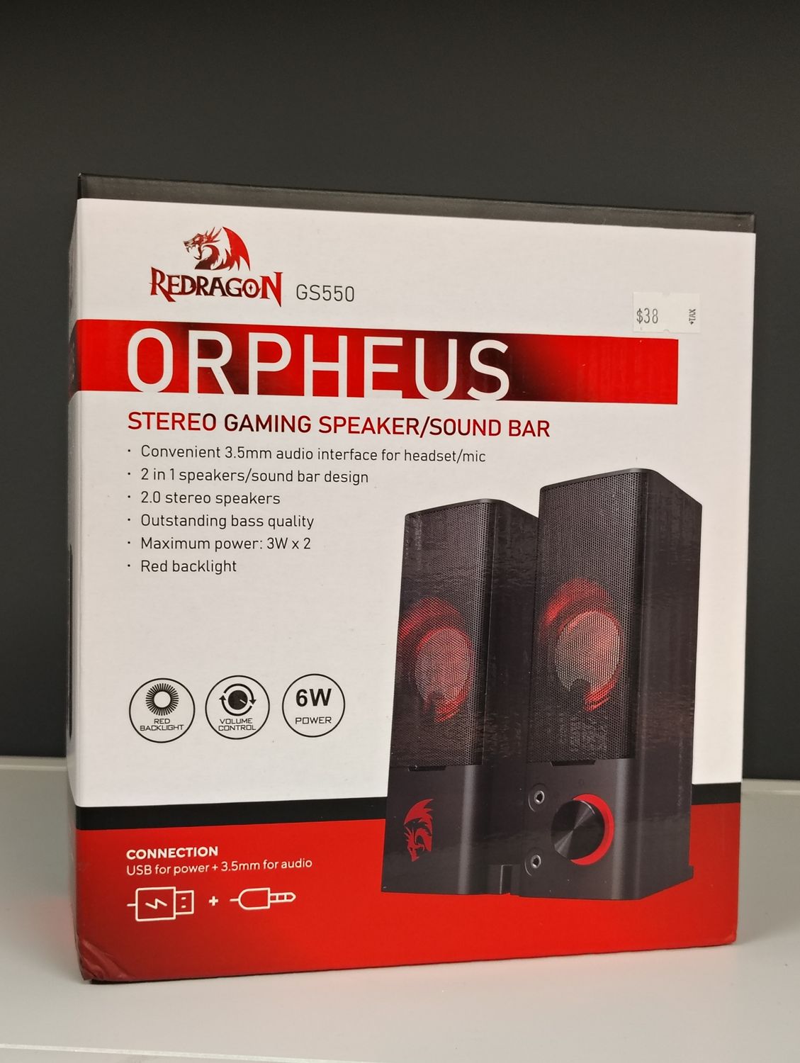 Red Dragon Orpheus Stereo Gaming Speakers