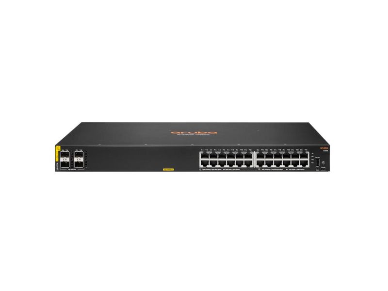 HPE Aruba Networking CX 6100 24G Class4 PoE 4SFP+ 370W Switch