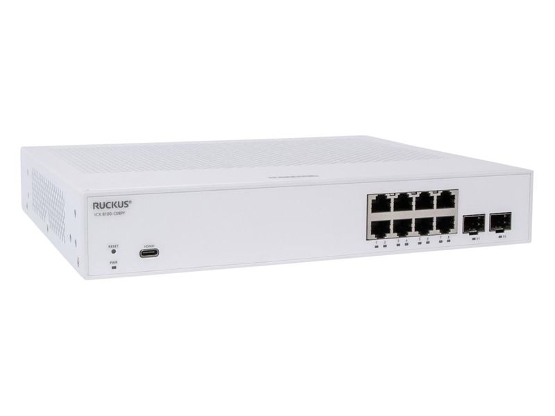 Ruckus 8-PRT POE+ 124W 2x1G SFP