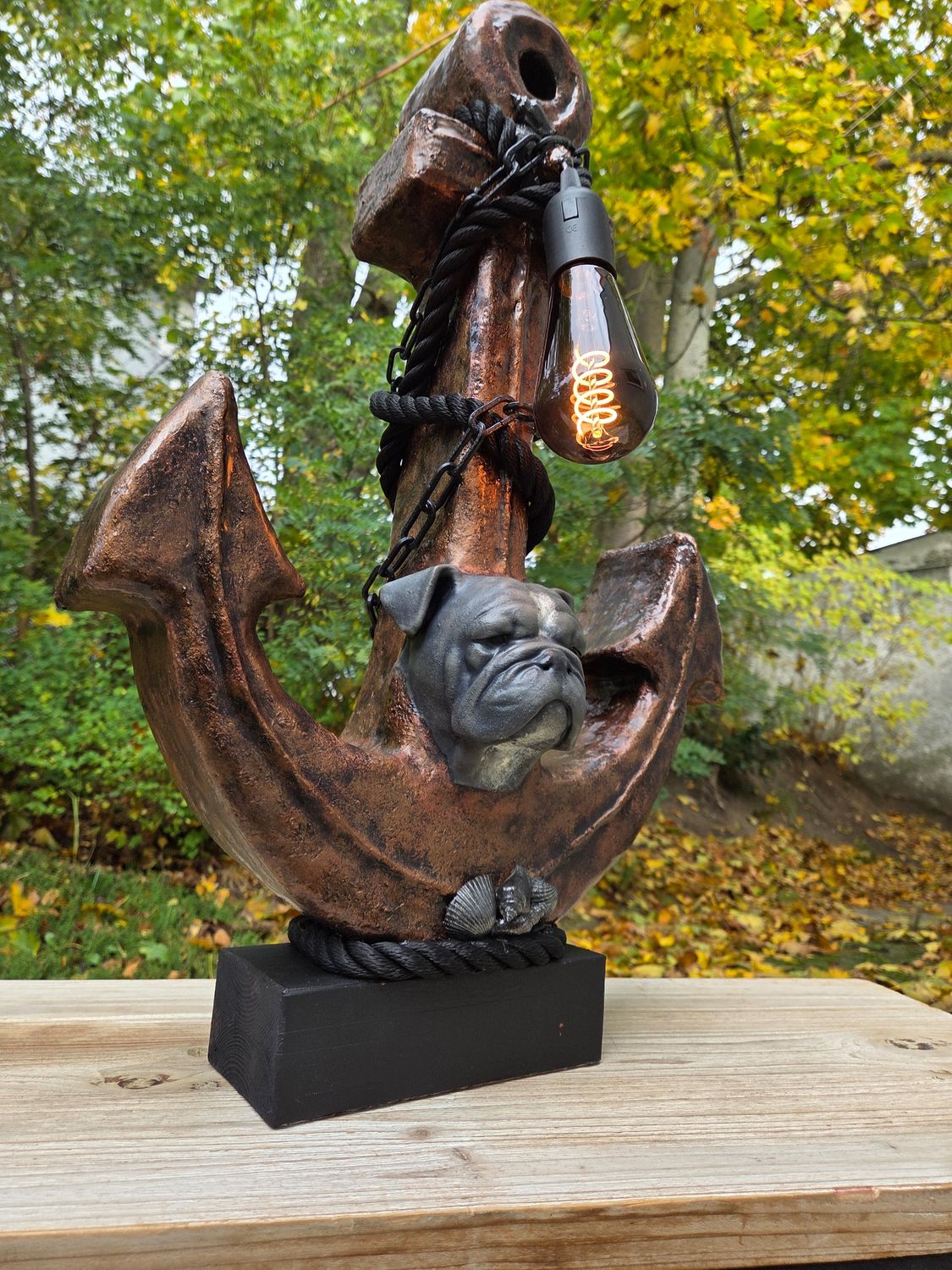 Ankerlampe "Old English Bulldog" - 65cm Ankerlampe "Old English Bulldog" - 65cm