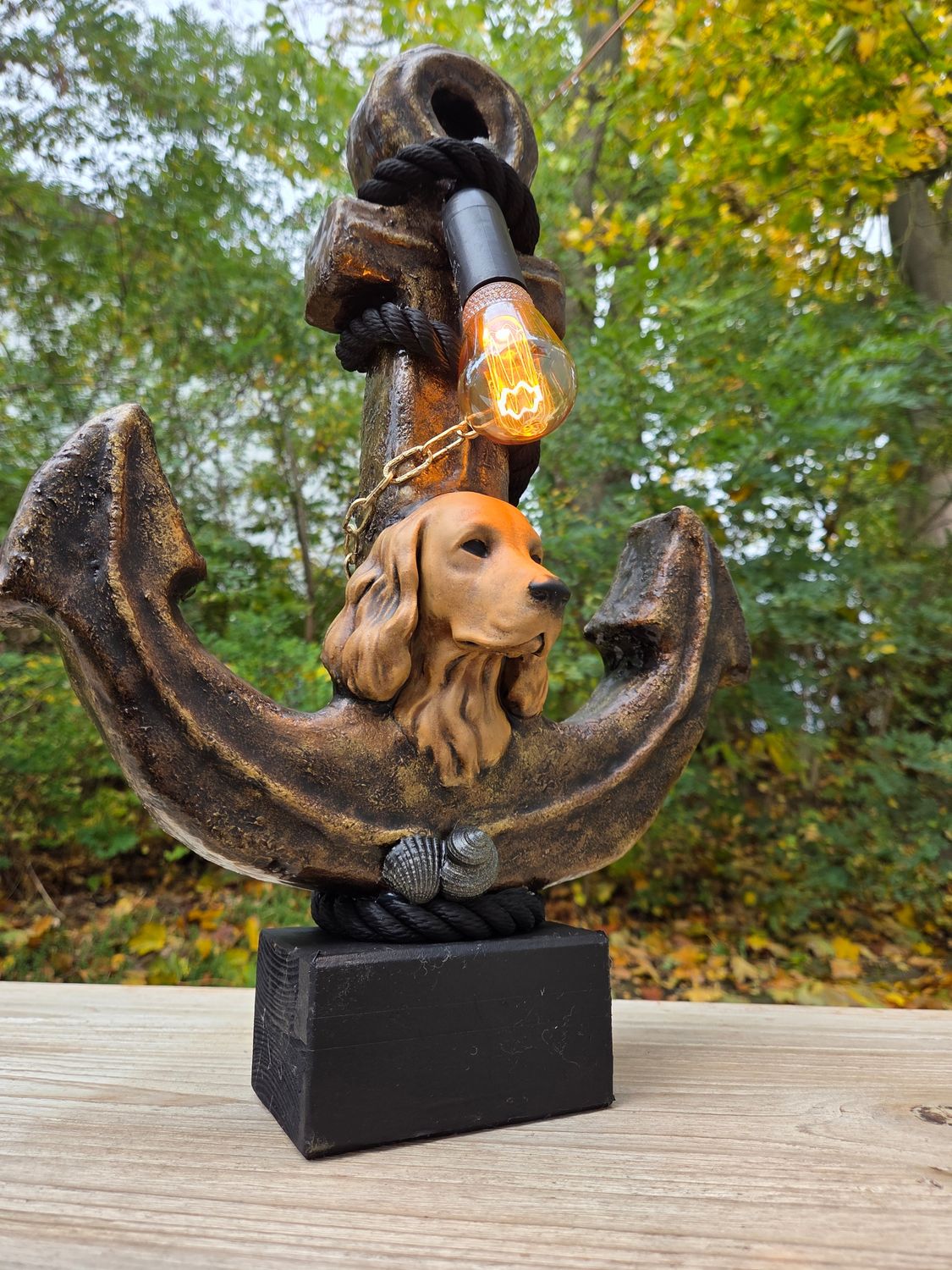 Ankerlampe „Cocker Spaniel“ - 43cm