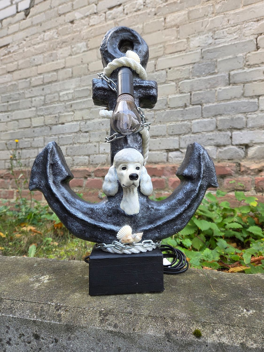 Ankerlampe „Königspudel“ - 43cm