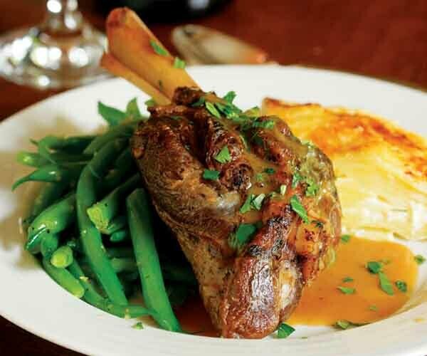White Wine Braised Lamb Shanks