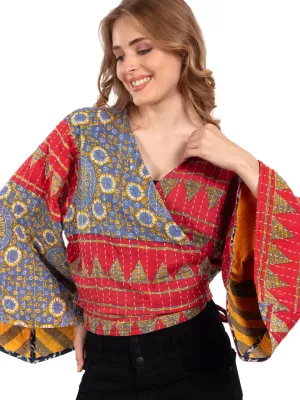 Butterfly Kantha Top