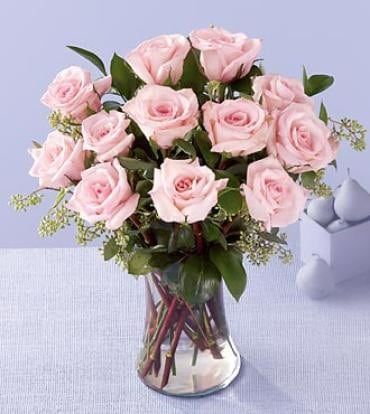 Dozen Pink Roses