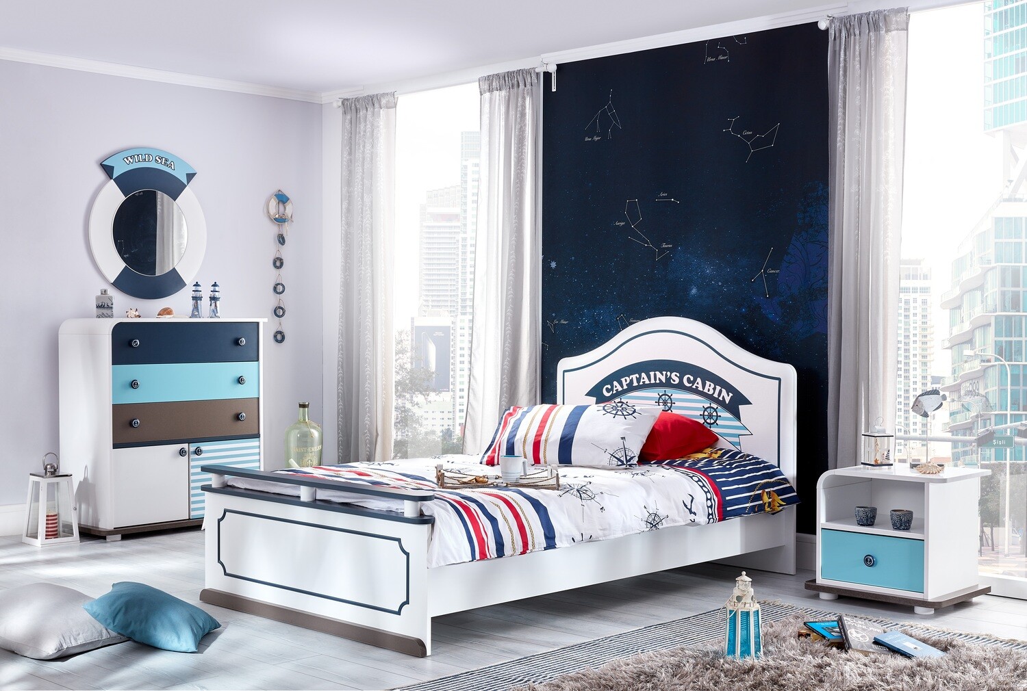 Marine Single Bed for Kids