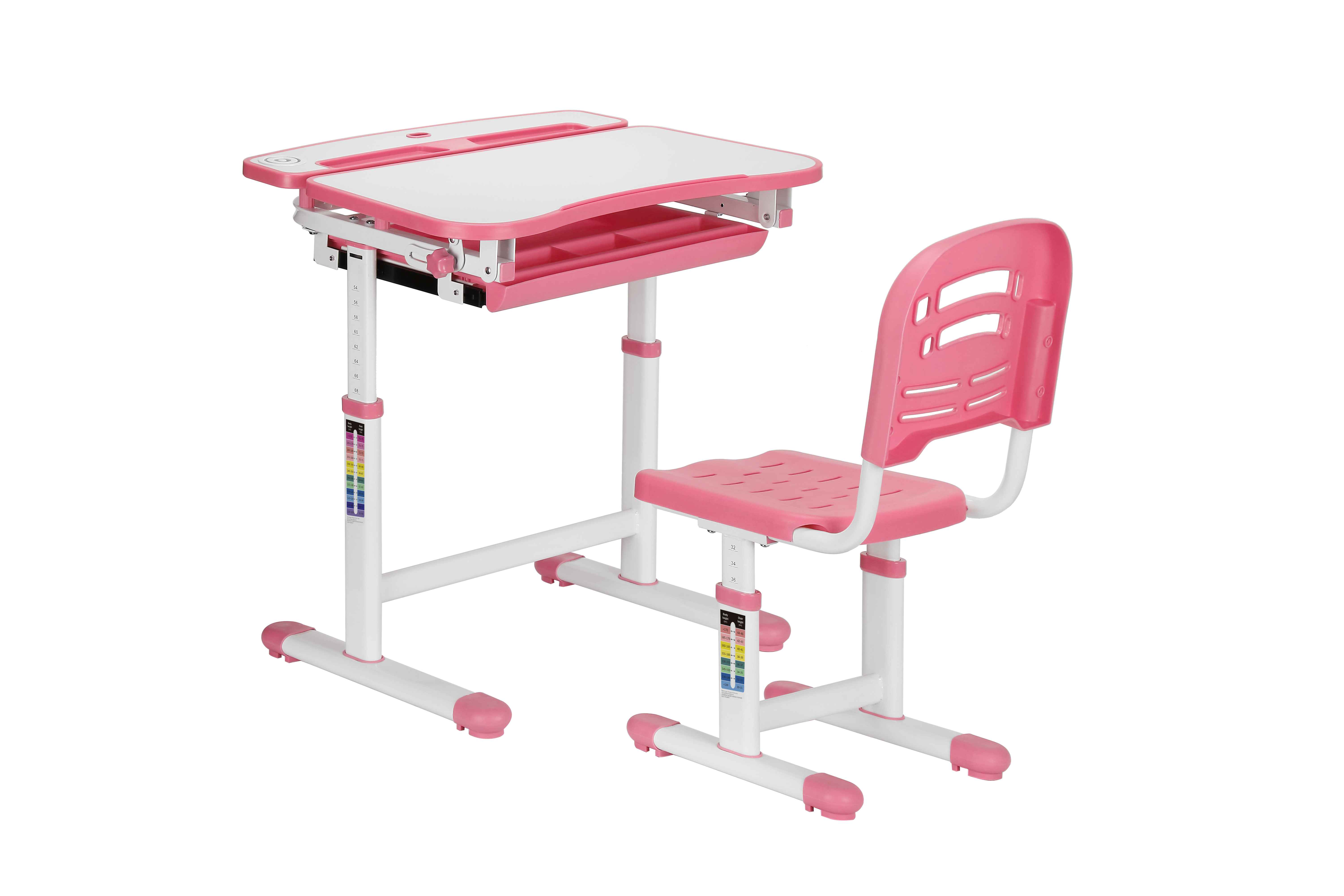 Kidomate height adjustable shop study table and chair