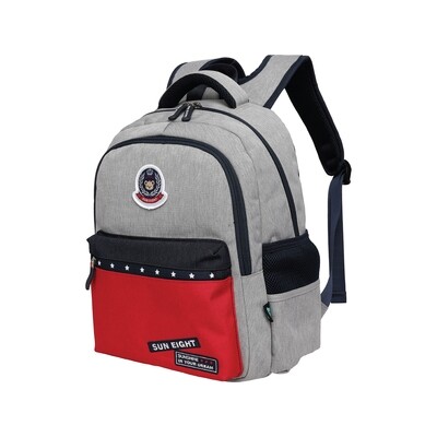 Grey and Red Kids Backpack (Nursery Grade)