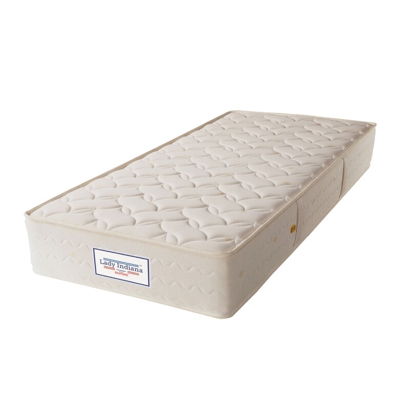 Kids Single Bed Pocketed Spring Mattress - Cream - 6&quot; thickness