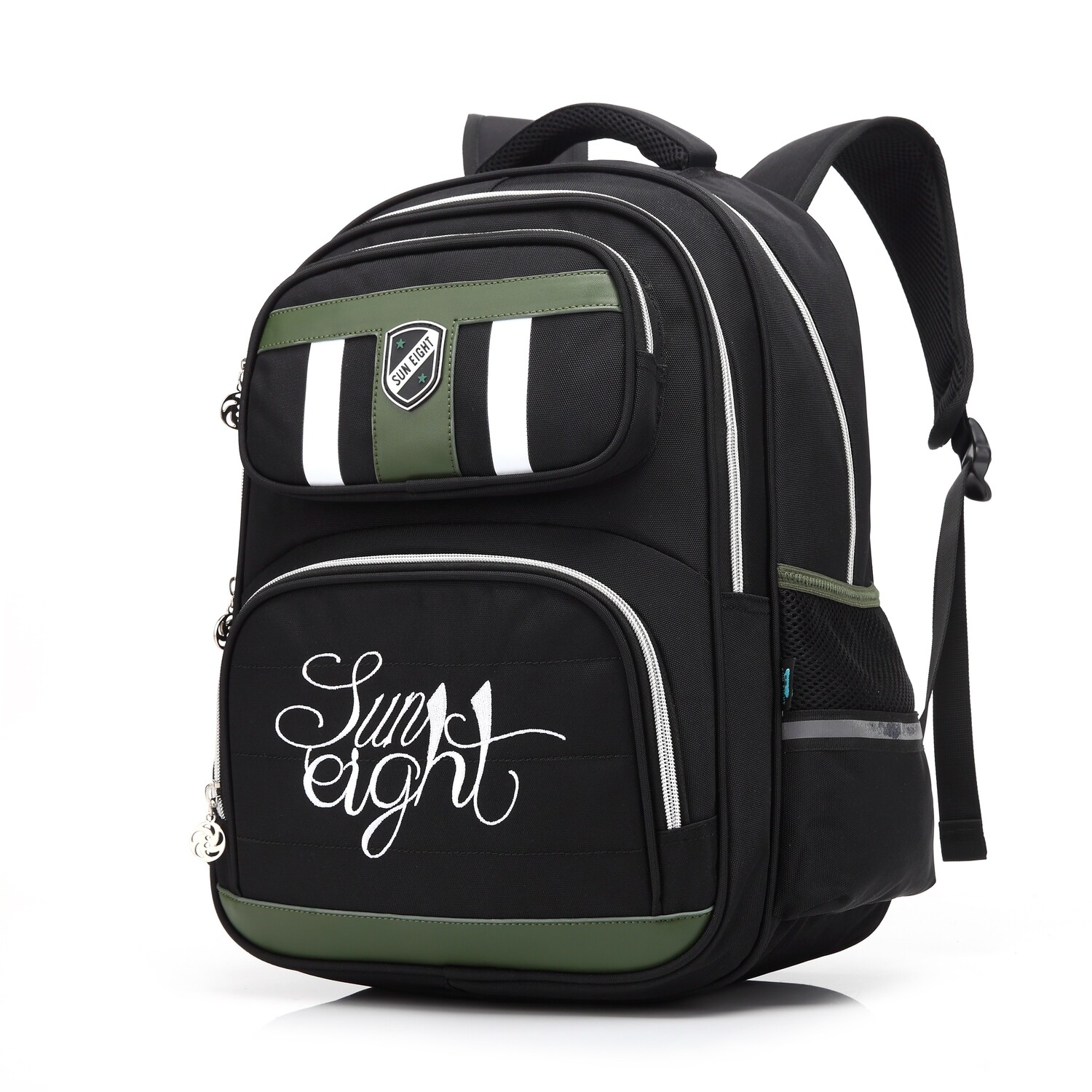 Black with Green SE Backpack for Kids (High School)