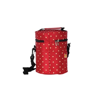 Lunch Bag Red White Dotted