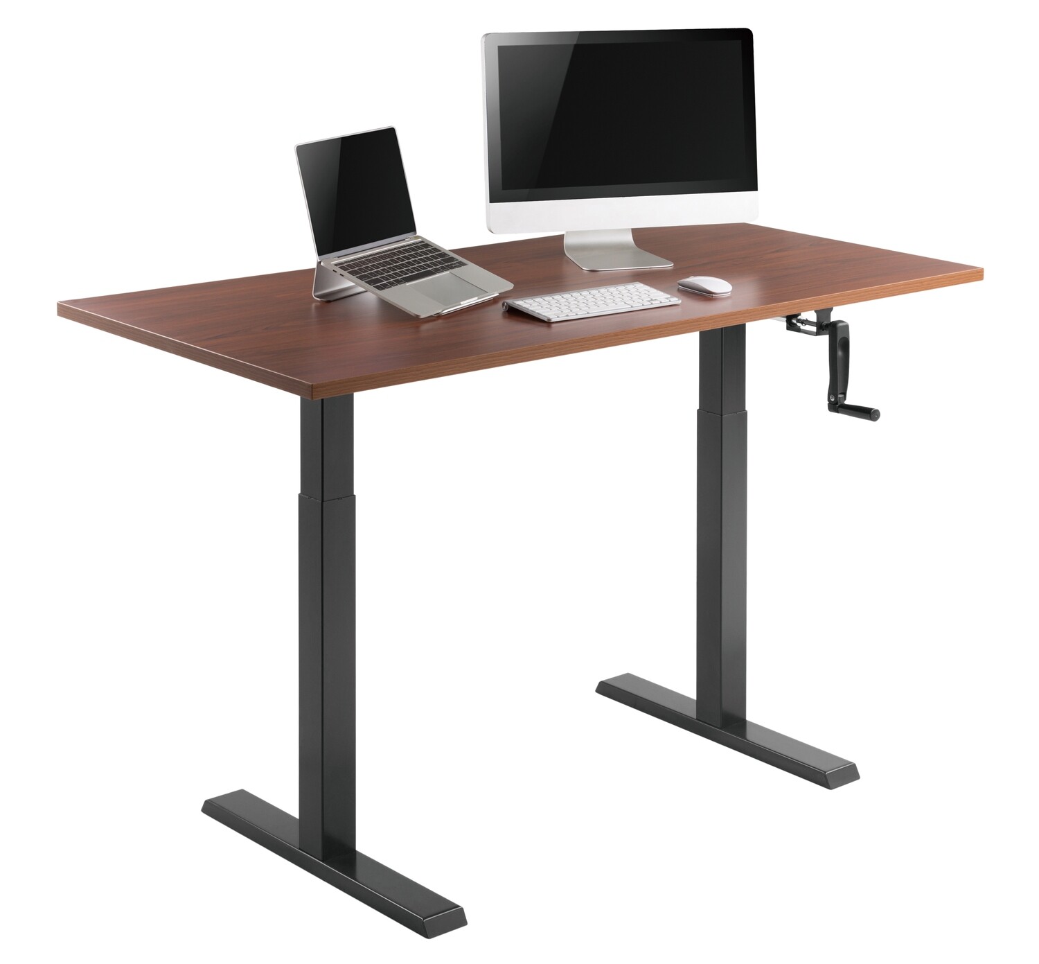 ERGOMATE Manual Sit & Stand Height Adjustable Frame with Width