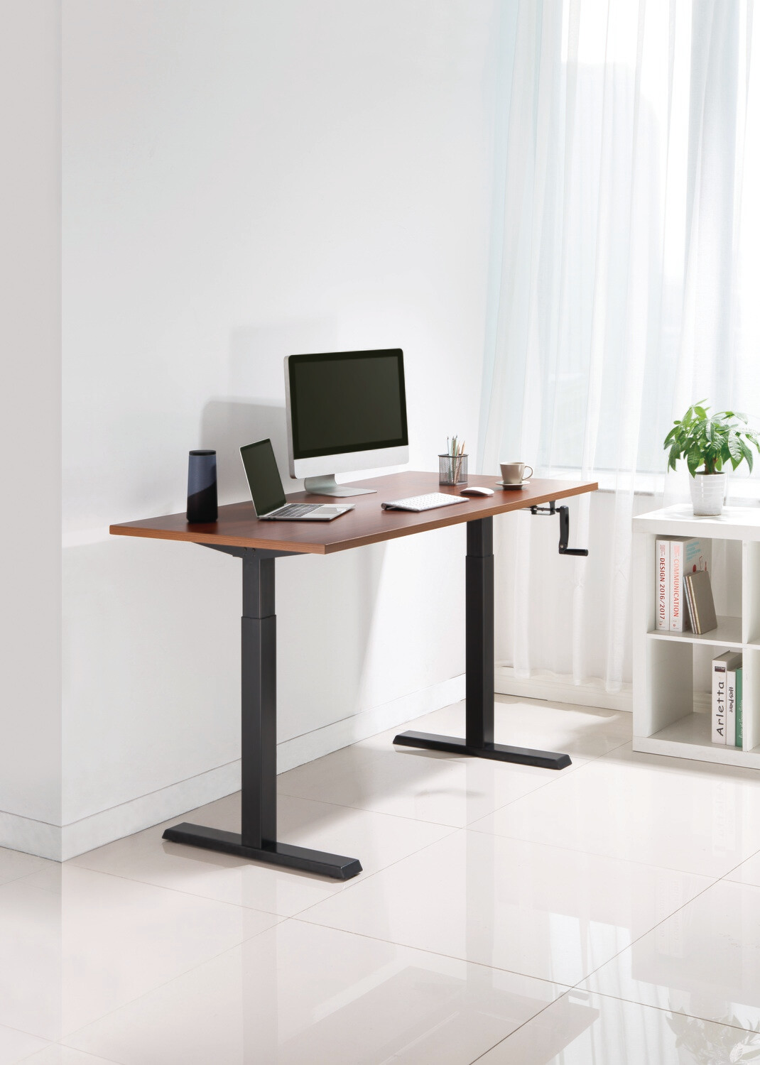 LUMI Sit & Stand Height Adjustable Frame (Manual) with Width Adjustable Option