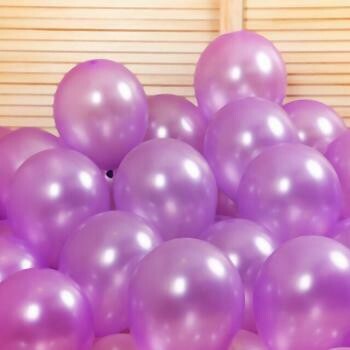 Purple Mettalic Balloons (Pack of 20)
