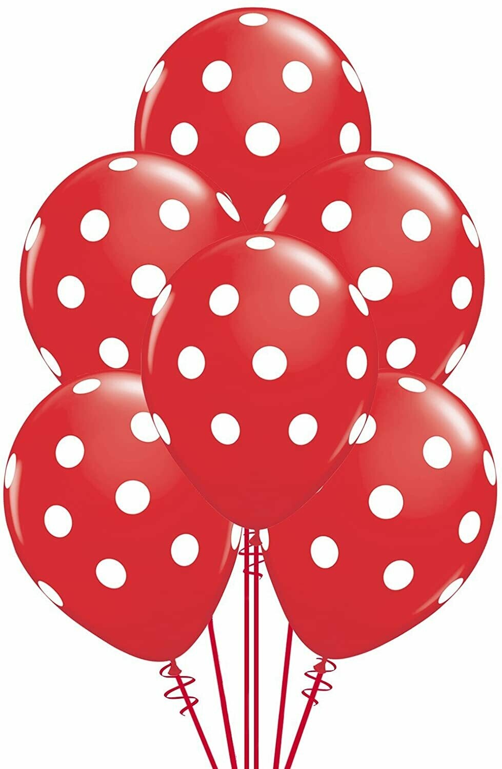 Red Polka Balloons (Pack of 20)