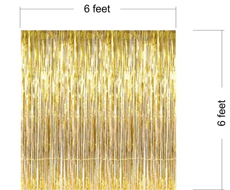 Gold Foil Curtains
