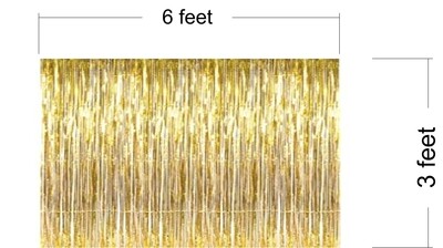 Gold Foil Curtains