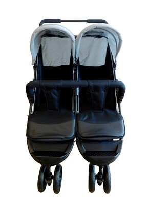 Dinamic Double Stroller for Twin Babies - Antracite