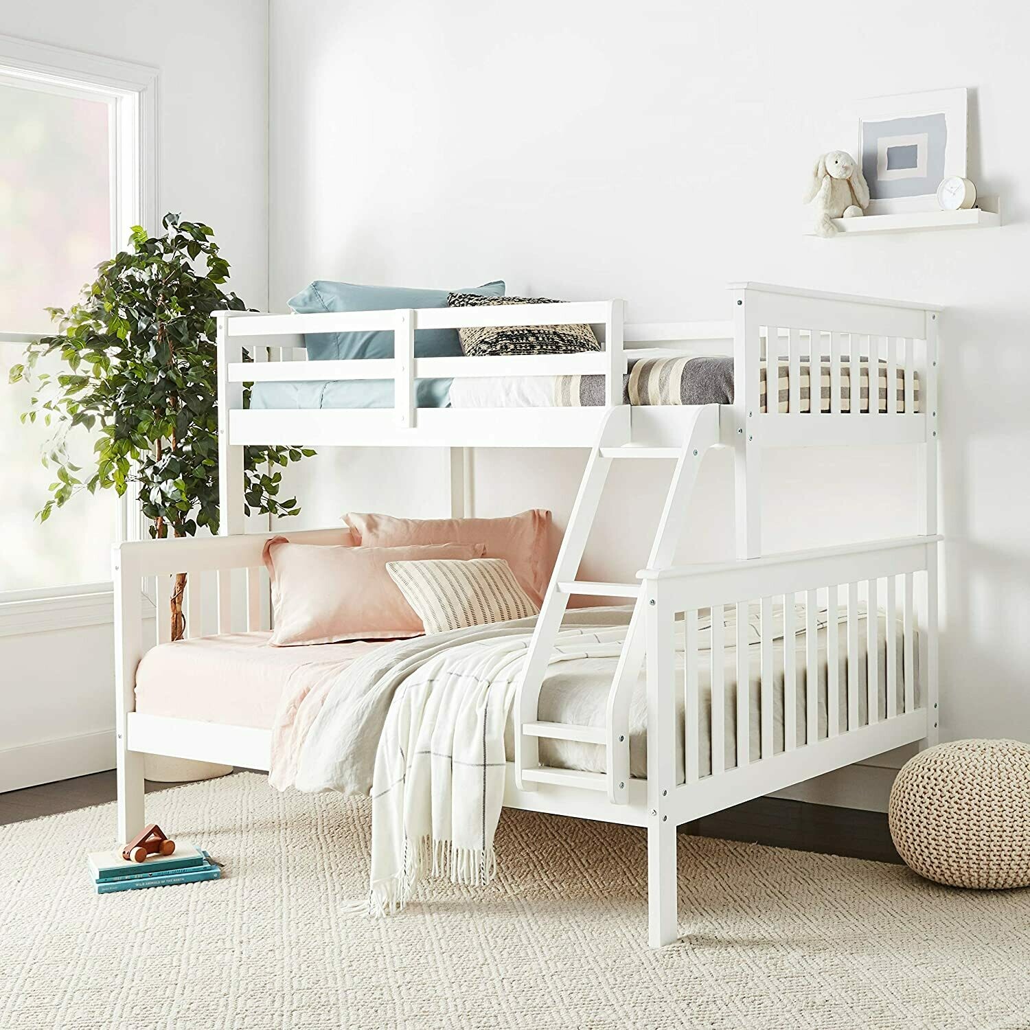 Atlantis Bunk Bed for Kids - White