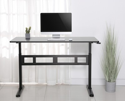 LUMI Manual Sit & Stand Desk (1400x700mm) Complete