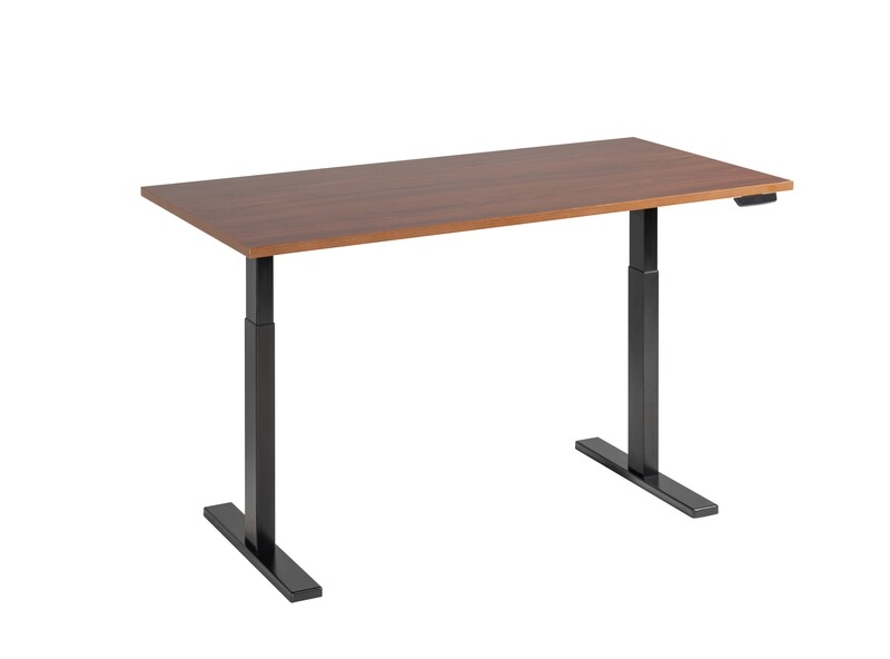 ERGOMATE Height and Width Adjustable Sit &amp; Stand Desk Frame (Dual Motor) with Advanced Controller 2 Level Memory Preset Child Lock and Anti Collision Feature - Black