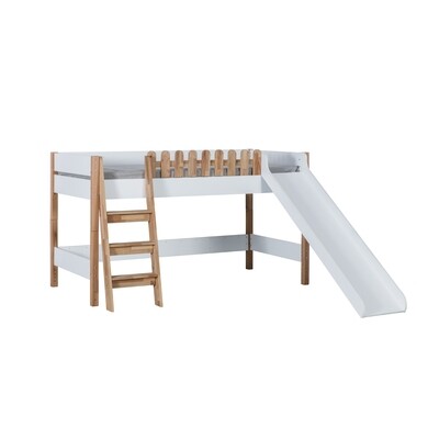 Loft Bed Bunk Bed with Slide for Kids
