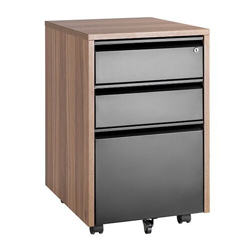 ERGOMATE 3 Drawer Mobile Pedastal File Cabinet