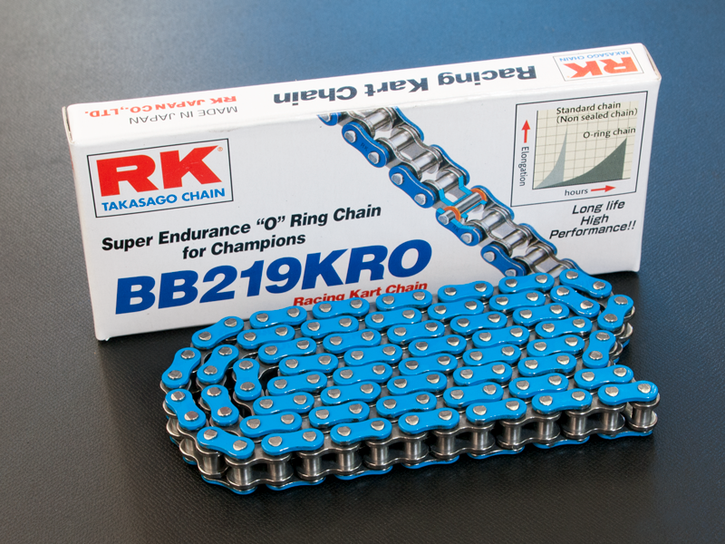 RK 219 Pitch O Ring Chain, Select Size: 100 L, Select Color: Blue