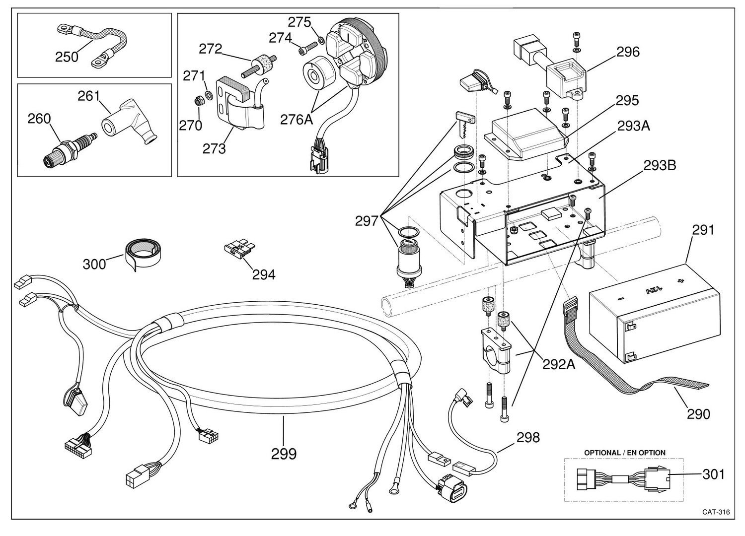 297) Starter Key Assembly