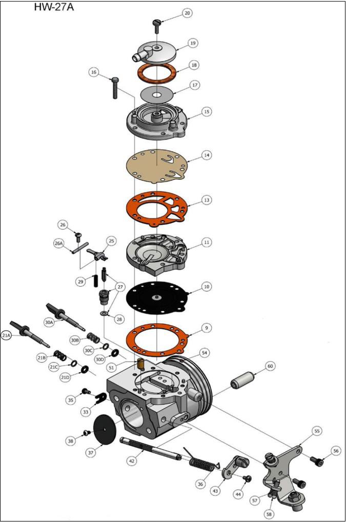 56) Cable Bracket Retaining Screw