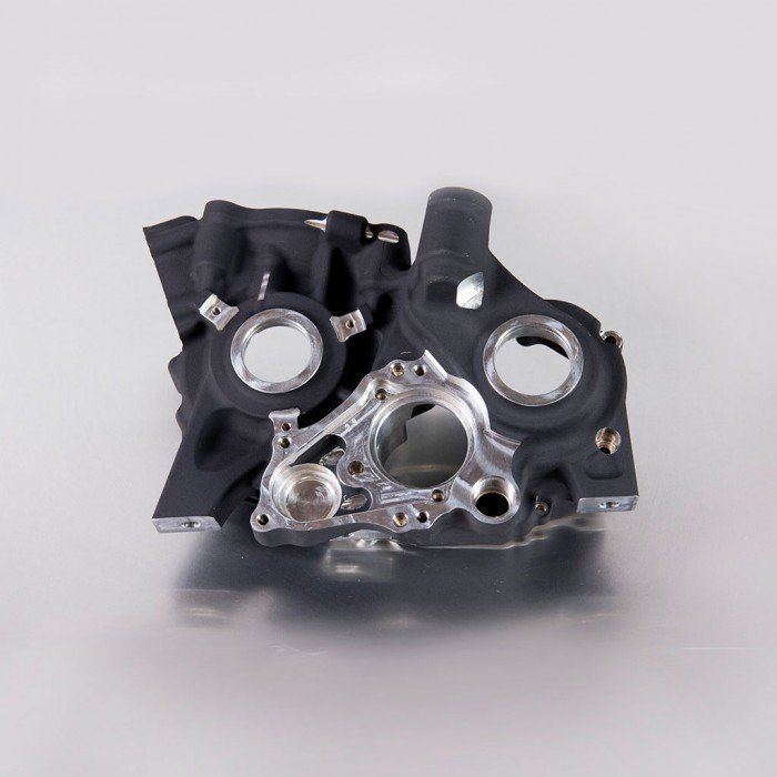 (3) Black Cranckase, Ignition Side W/Bearing Bushing