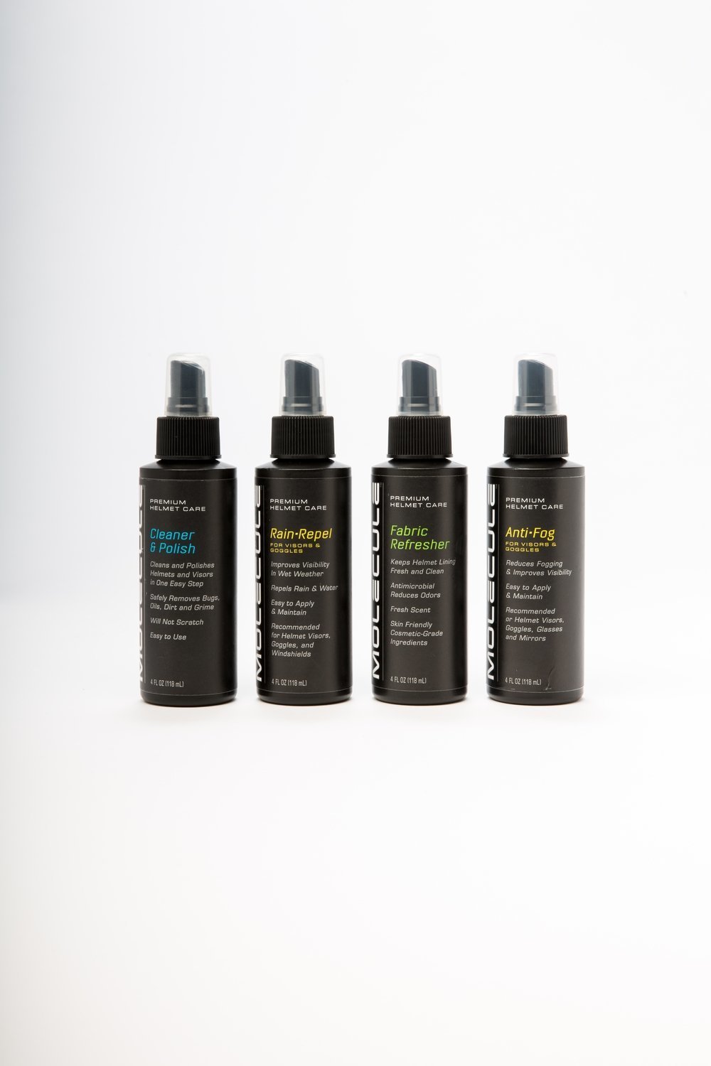 Helmet Care Kit (4) 4 oz. Sprayers