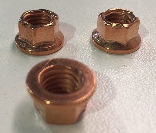 8mm Copper Wheel Nuts (Sold Seperately)