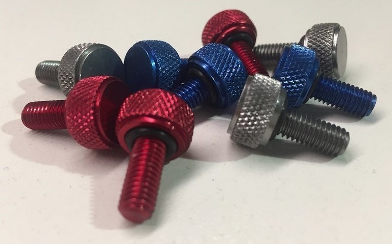 Anodized Aluminum Bead Lock Screws Assorted