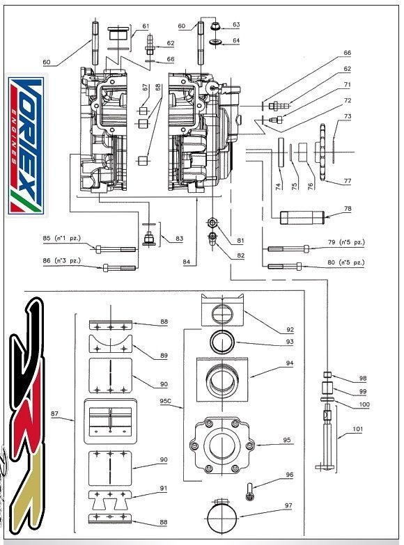 61) Oil Plug tce4m M18 x 1,5 W/Washer