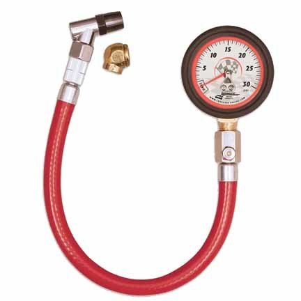 Longacre Analog Tire Gauge 2&quot; Display 0-30 PSI