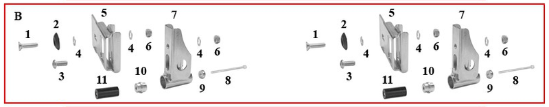 9) DR Rear Fairing External Bushing