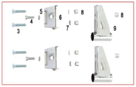 6) DR Rear Fairing Mini Plate KG