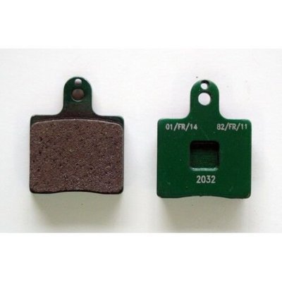 10) DR V05 Front Green Brake Pads Duralcan (Pair)