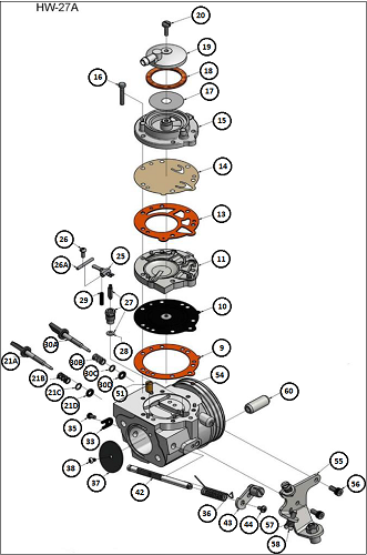 21C) Idle Mixture Screw Washer
