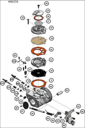 21D) Idle Mixture Screw Packing