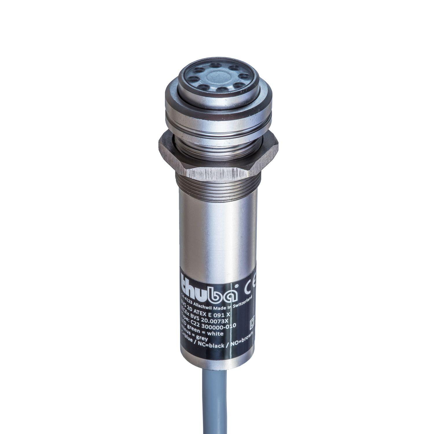 Illuminated push buttons, changeover contact NC/NO, cabel 5 m