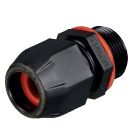 Ex-e-Cable Gland, long, black, made of polyamide